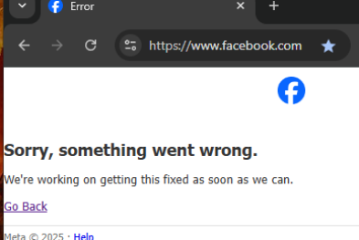 Facebook gặp sự cố toàn cầu: Trang chủ sập, Messenger vẫn hoạt động bình thường
