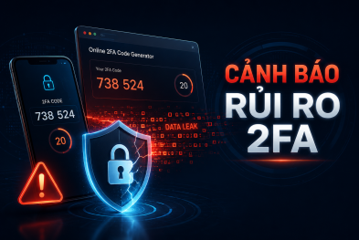 Cảnh báo rủi ro bảo mật từ các trang web tạo mã 2FA trực tuyến