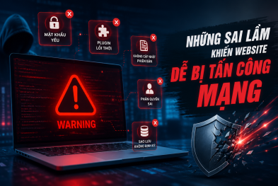 Những sai lầm thường gặp khiến website dễ bị tấn công mạng